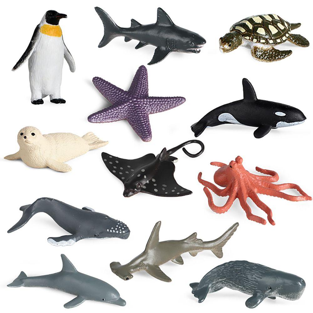 Marine Organism Model Turtle Crab Starfish Dolphin Octopus Penguin Ocean Creatures Figurine