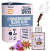 Spice Drop Hyderabadi Kadak Chai Masala Extract | Contains Rose, Saffron & Clove | Flavors 180 Cups | 5ML Equals 125 Grams of Powder| Tea Masala Drops