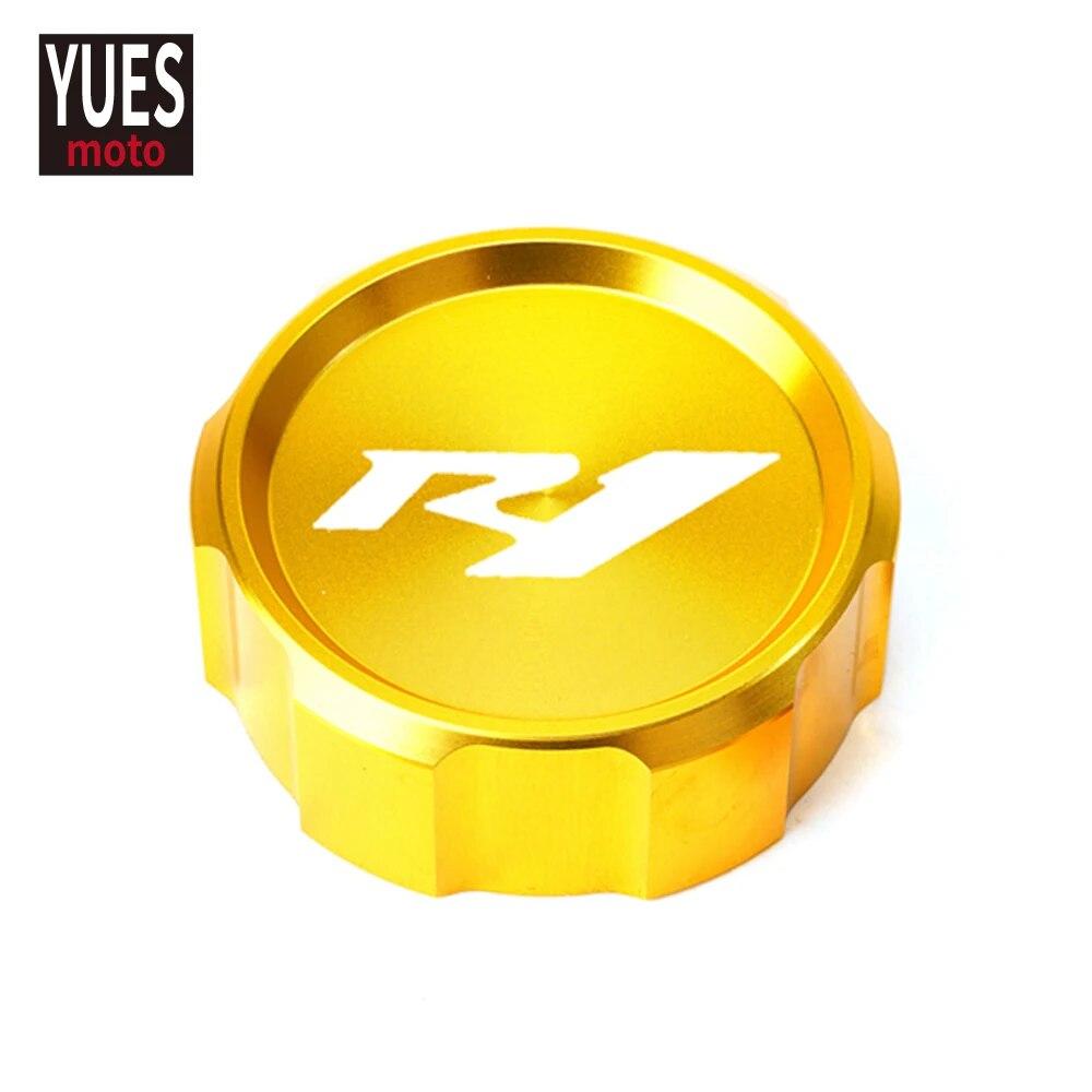 Motorcycle Accessories CNC Aluminum Rear & Front Brake Fluid Reservoir Cap Cylinder cover For YAMAHA YZFR1 YZF R1 2012- 2018