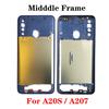 For Samsung A20s A207 Middle Frame Housing Bezel With Side Button Repair Parts
