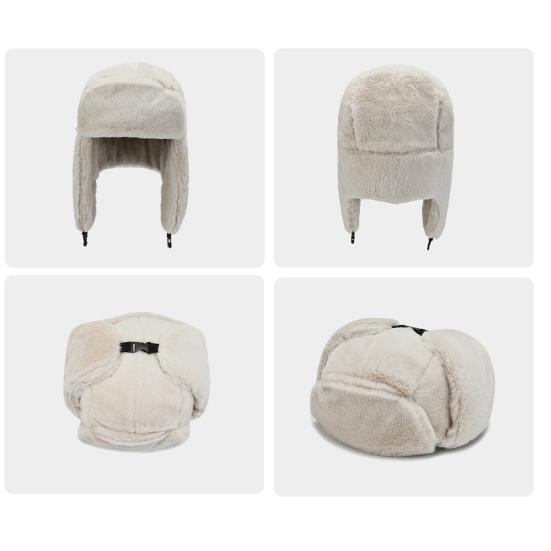 Женская зимняя шапка Yousheng, утолщенная плюшевая защита ушей, пушистая ветровая крыша, регулируемое сохранение тепла, для катания на лыжах, коньках, сноуборде, шапка Lei Feng