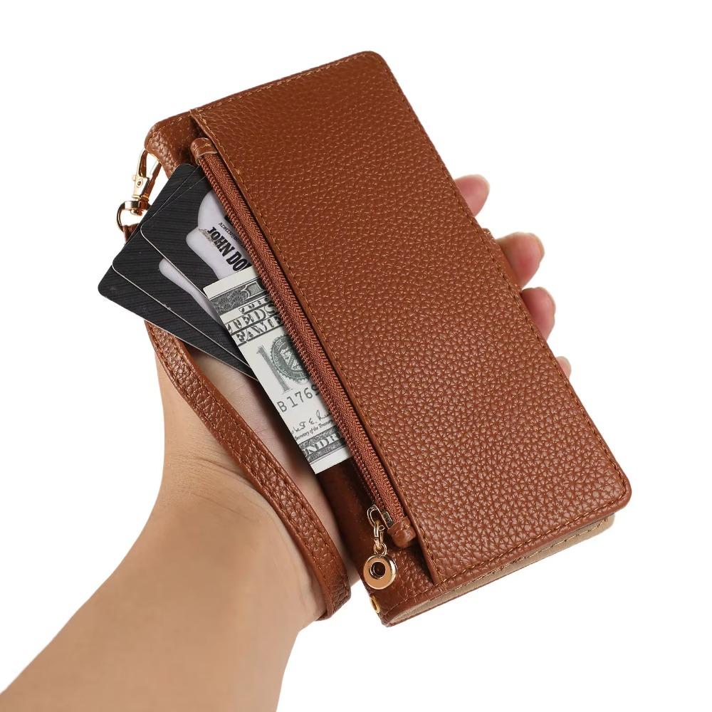 Чехол-кроссбоди с ремешком на запястье для Galaxy S25 Ultra S24 FE S23 S22 s21 S20 Plus A55 A35 A15 A54 Зеркальный кошелек с отделениями для карт Обложка