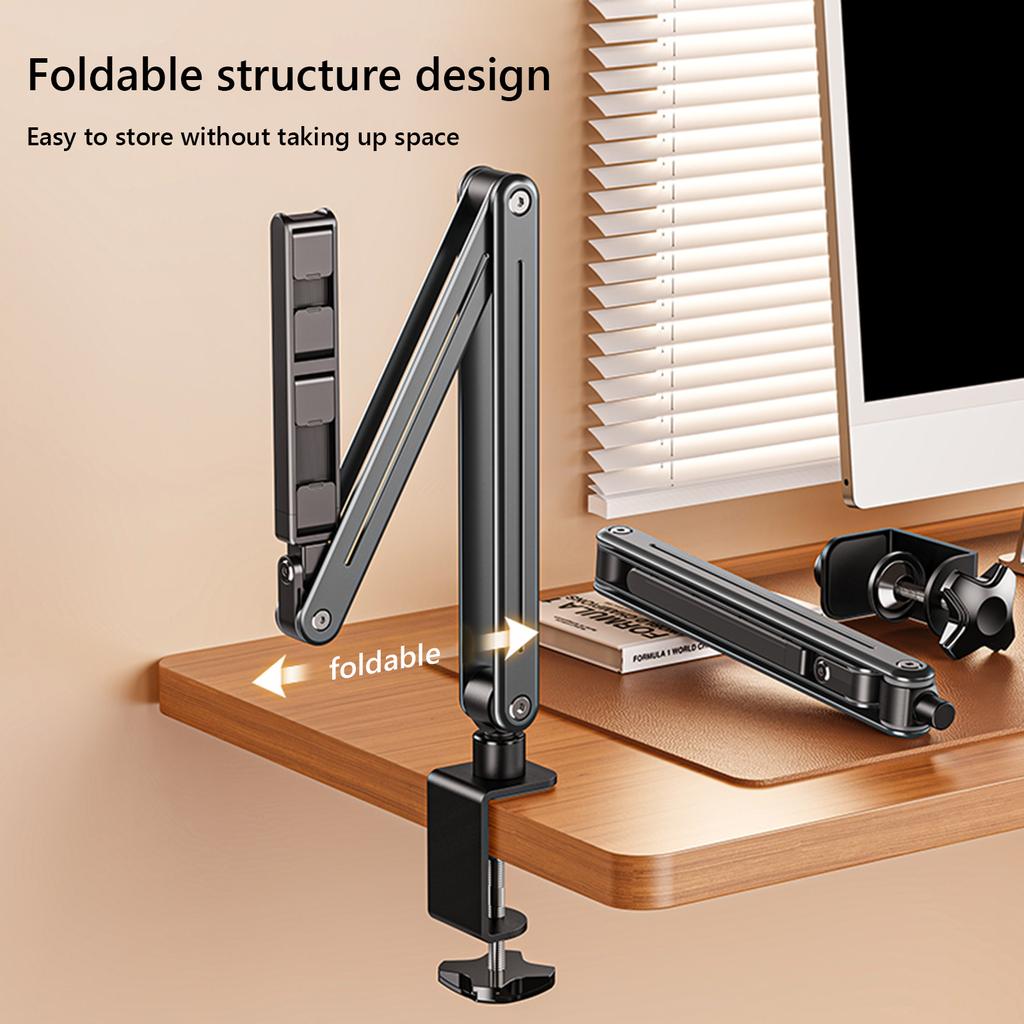 360 Degree Long Arm Tablet Holder Stand for 4.5-12.9 Inches Tablet Smartphone Bed Desktop Lazy Holder Bracket for iPhone