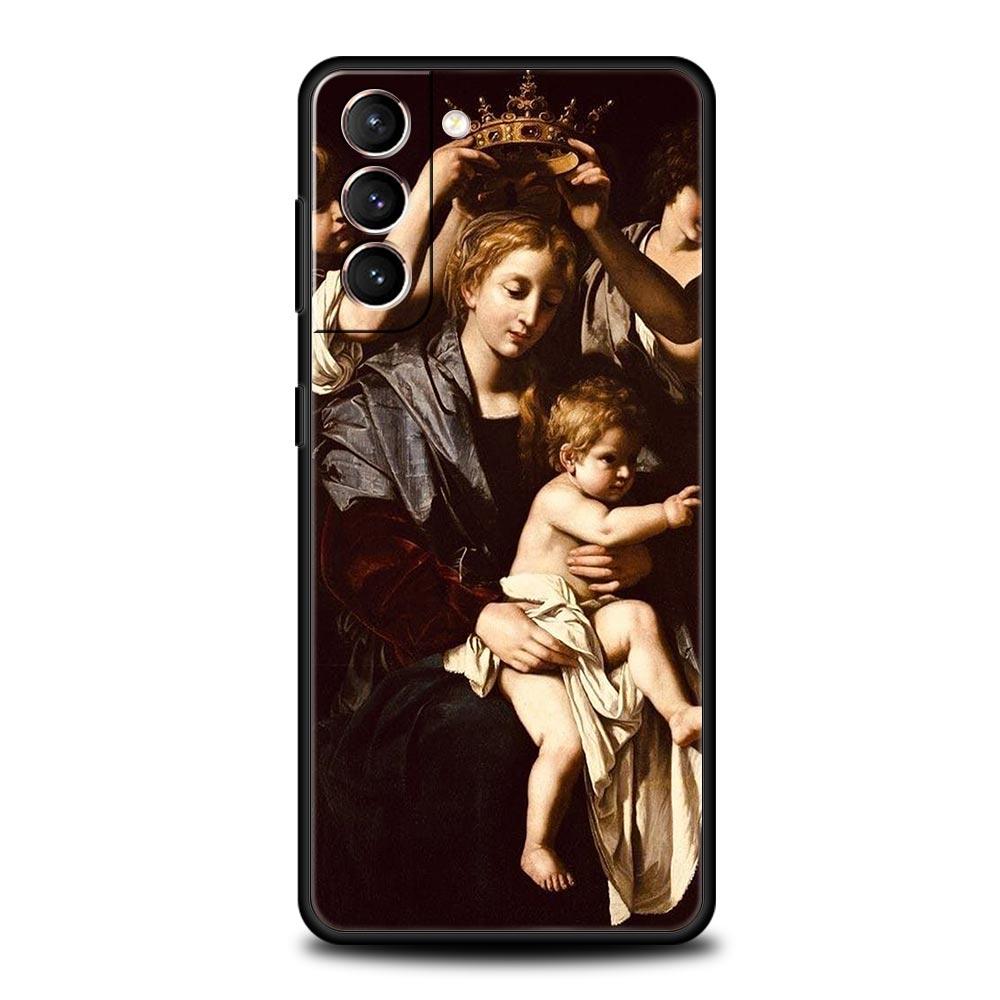 Мягкий чехол для телефона с рисунком в стиле ренессанс для Samsung Galaxy S24 S23 S22 S20 Ultra S21 FE 5G S10 S9 Plus S10E S8 20 TPU Cover