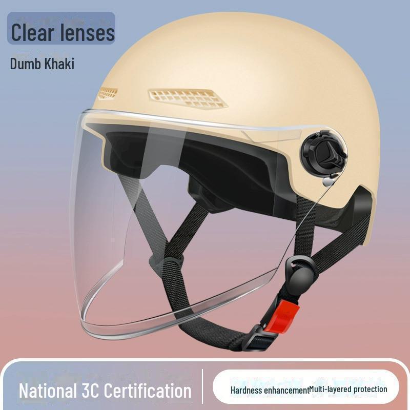 Universal Electric Bike Helmet: 3C Certified, All-Season, Unisex Half Helmet for Motorcycle Safety