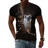 Interesting Animal Dog Graphic T Shirts For Men Summer Fashion Casual Personality Creative Design Street Style 3D Print Tees Top