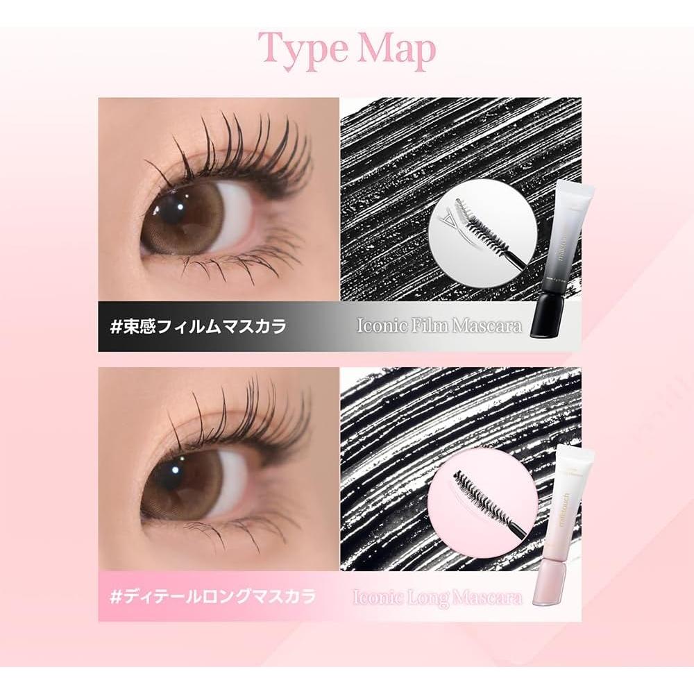 Milktouch Тушь для ресниц Водостойкая Подкручивающая с волокнами Черная Iconic Long Mascara