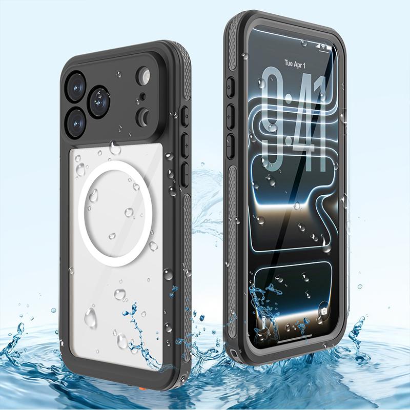 For iPhone 17 Pro Max / 17 Pro / 17 Waterproof IP68 Underwater Diving Swimming Shockproof Full Body sealed Shell Case