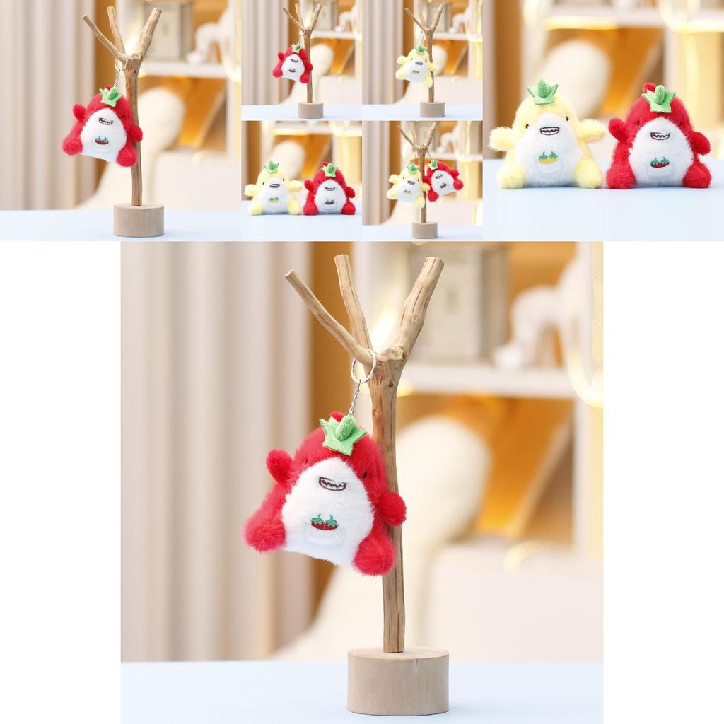 Plush Shark Toy Keychain With Soft Short Plush For Girls Bag Decor