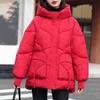 Зимняя женская теплая толстая куртка с капюшоном, повседневная свободная куртка с хлопковой подкладкой, верхняя одежда средней длины