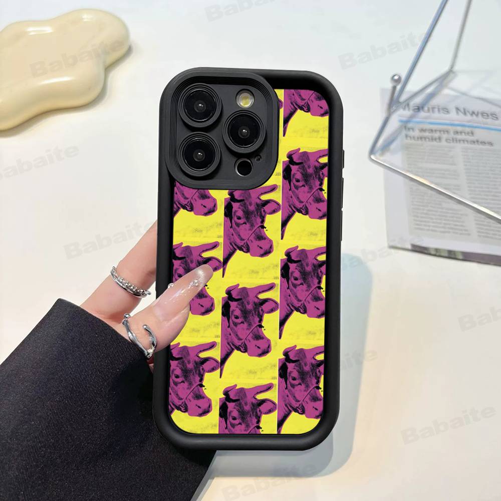 Чехол для телефона с рисунком Энди Уорхола для IPhone 17 16 15 14 13 12 11 Pro Max Mini Plus Мягкая задняя крышка из ТПУ