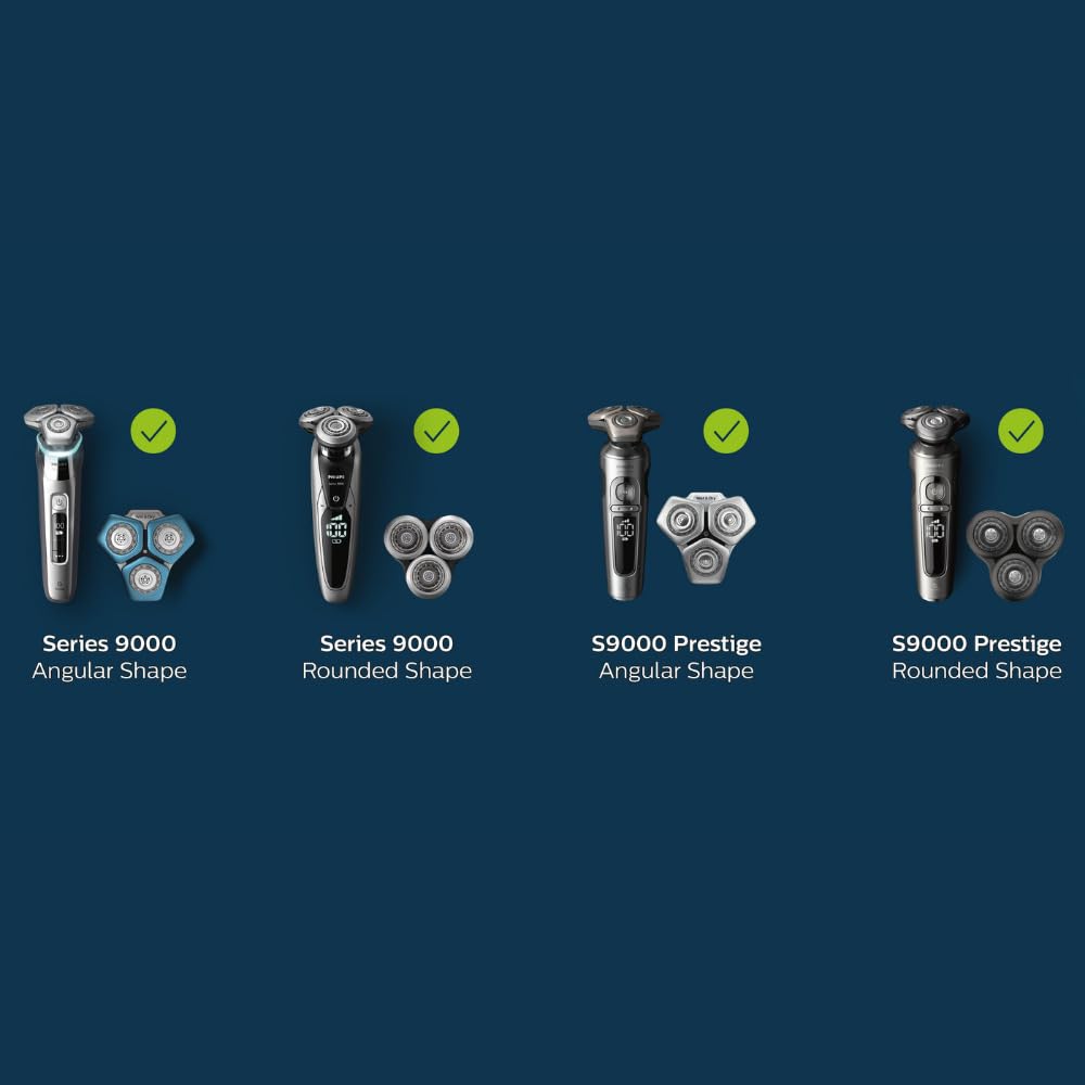 Philips Spare Blade 9000 Series Shaver Original 2 Years Worth Steel Precision [Genuine Product] [Delivering Performance] (Dual Blade) SH91/51