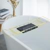 Black & Gold Marble Stainless Steel Bathtub Organizer & Soaking Rack