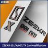 Для ZEEKR 001/X/007/7X Zeekr001 Модификация значка автомобиля Почерненный задний логотип Спортивные модифицированные буквы