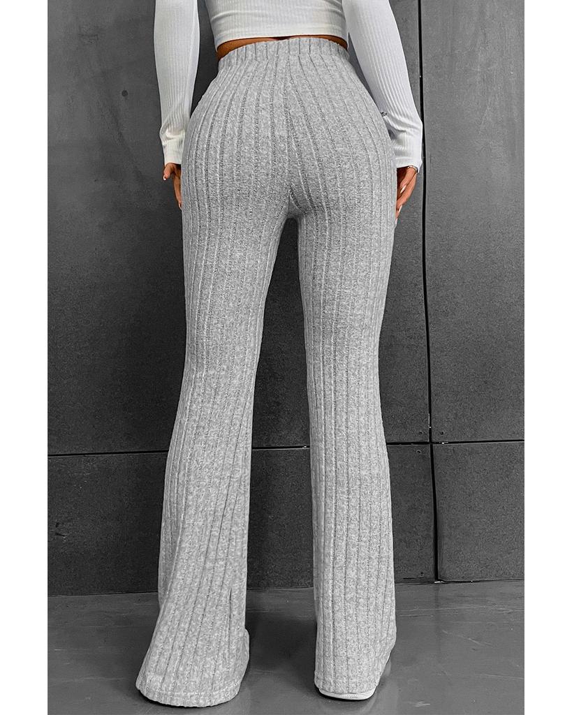Azura Exchange Ribbed Flare Pants