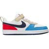 Nike Court Borough Low Recraft PS Белые громовые синие светло-малиновые детские кроссовки Blue-Beyond DV5457-124