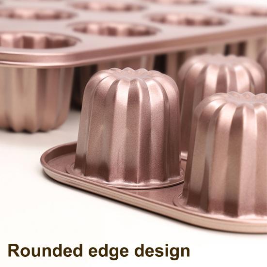 Многоразовая форма для торта, антипригарная, прочная, 6 сеток, Canele, помадка, десертная посуда