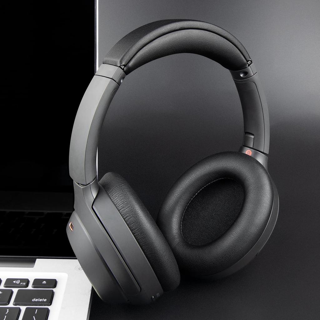 SOULWIT Ear Pads Headband Set for Sony Headset Replacement Headphone Replacement DIY Head Strap Pad Repair Parts + WH-1000XM4 (WH1000XM4) Over-Ear