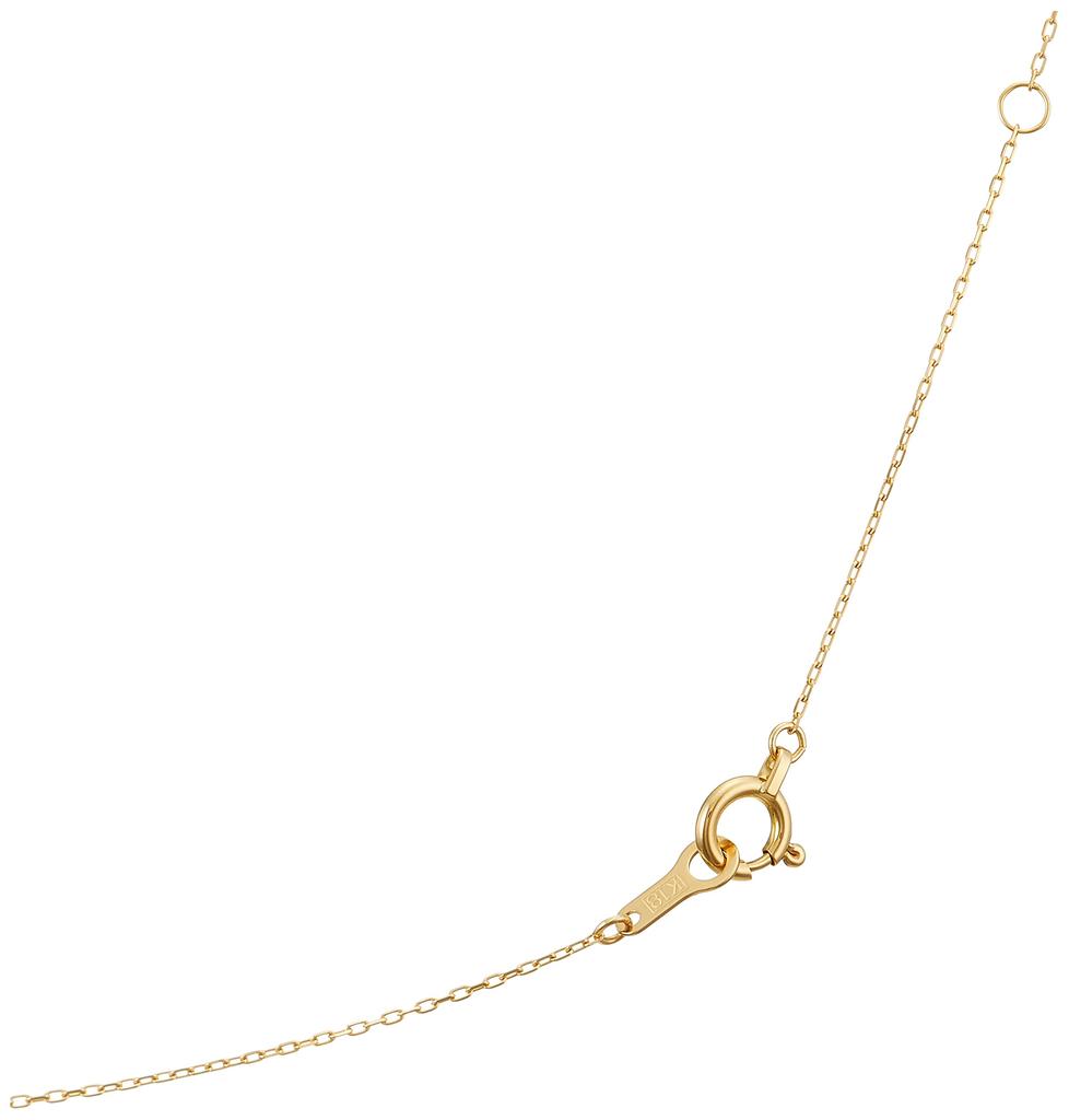 Купить ожерелье K18 18K Gold Azuki Chain Ширина Сделано в Японии Simple 18k04 G 40 см [Ювелирные изделия M] 0,7 мм Женское