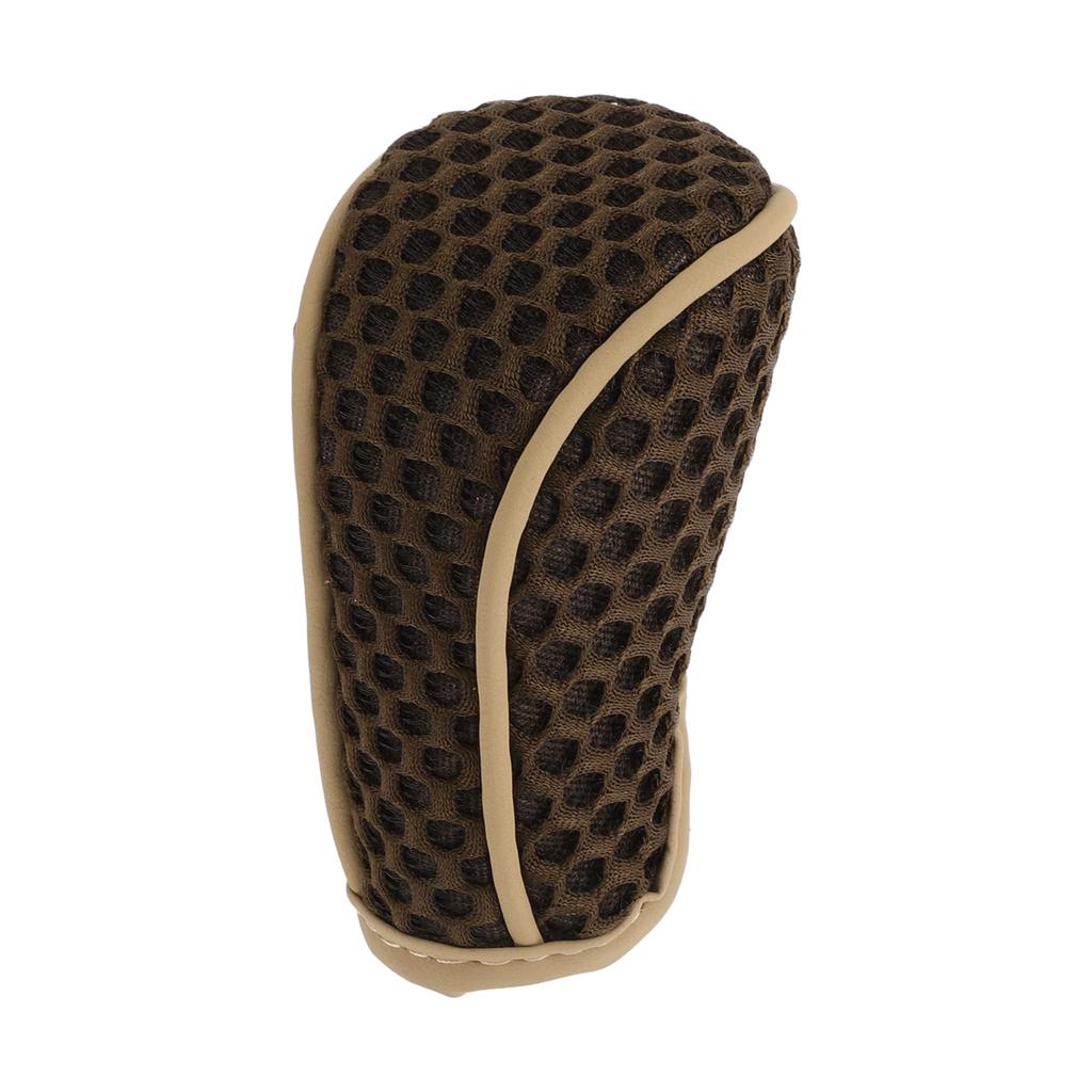 HOPESPANNER Universal Gear Shift Knob Cover Stick Shift Handle Protector Manual Fabric 1 Pc Anti Slip Dark Brown
