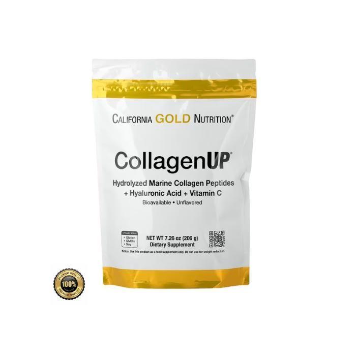 Collagène marin hydrolysé - California Gold Nutrition - Sans saveur - Qualité premium - 206g - Acide hyaluronique