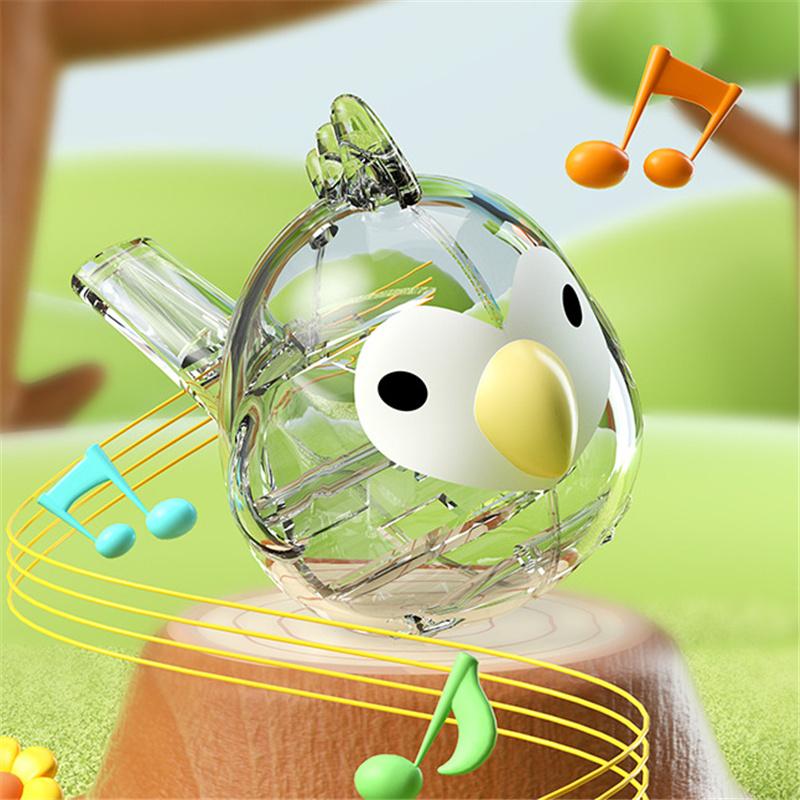 Детский водный свисток в форме птицы со шнурком, небольшой музыкальный инструмент, игрушка, устройство для подзыва птиц, образовательный подарок для детей