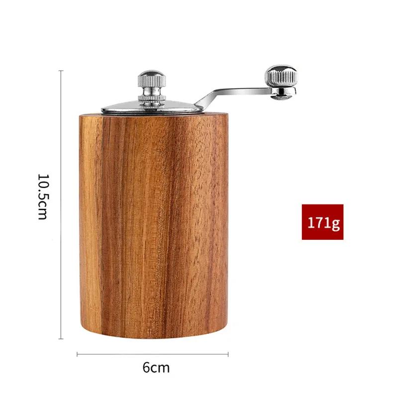 Hand Cranked Pepper Grinder Kitchen Hand Crankedss Solid Wood Sichuan Pepper Black Pepper Grinder Household Sea Salt Pepper Powder Grindingss Bottle