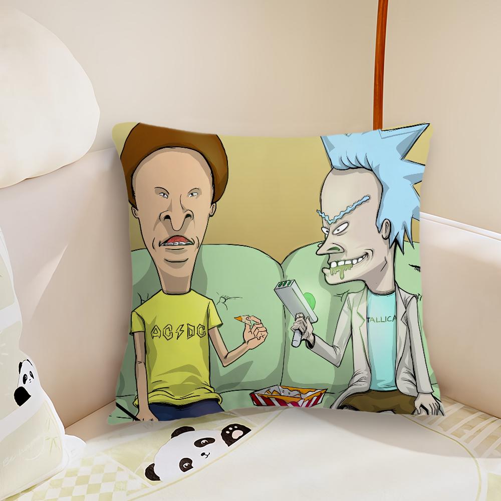 Living Room Headboard Bedroom Office Cushion Cushion Cartoon B-Beavis and Sofa B-Butt-Head Nap Funny Time Pillow Case