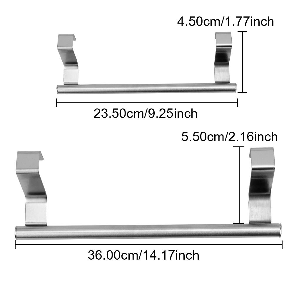 Вешалка для полотенец, барная стойка для ванной комнаты и кухни, подвесной держатель, 2 размера, домашнее хранение кухонных инструментов, полка из нержавеющей стали над дверью шкафа