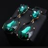 E-Commerce, Crystal Gemstone Alloy Earrings, Large Water Drop Earrings, Exaggerated Fashion Women'S Ear Jewelry.