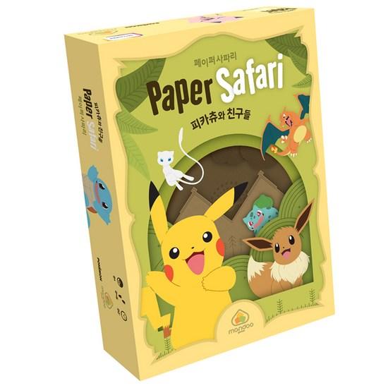 ASMODI KOREA Paper Safari Pikachu and Friends Board Game, Popular Korean Game