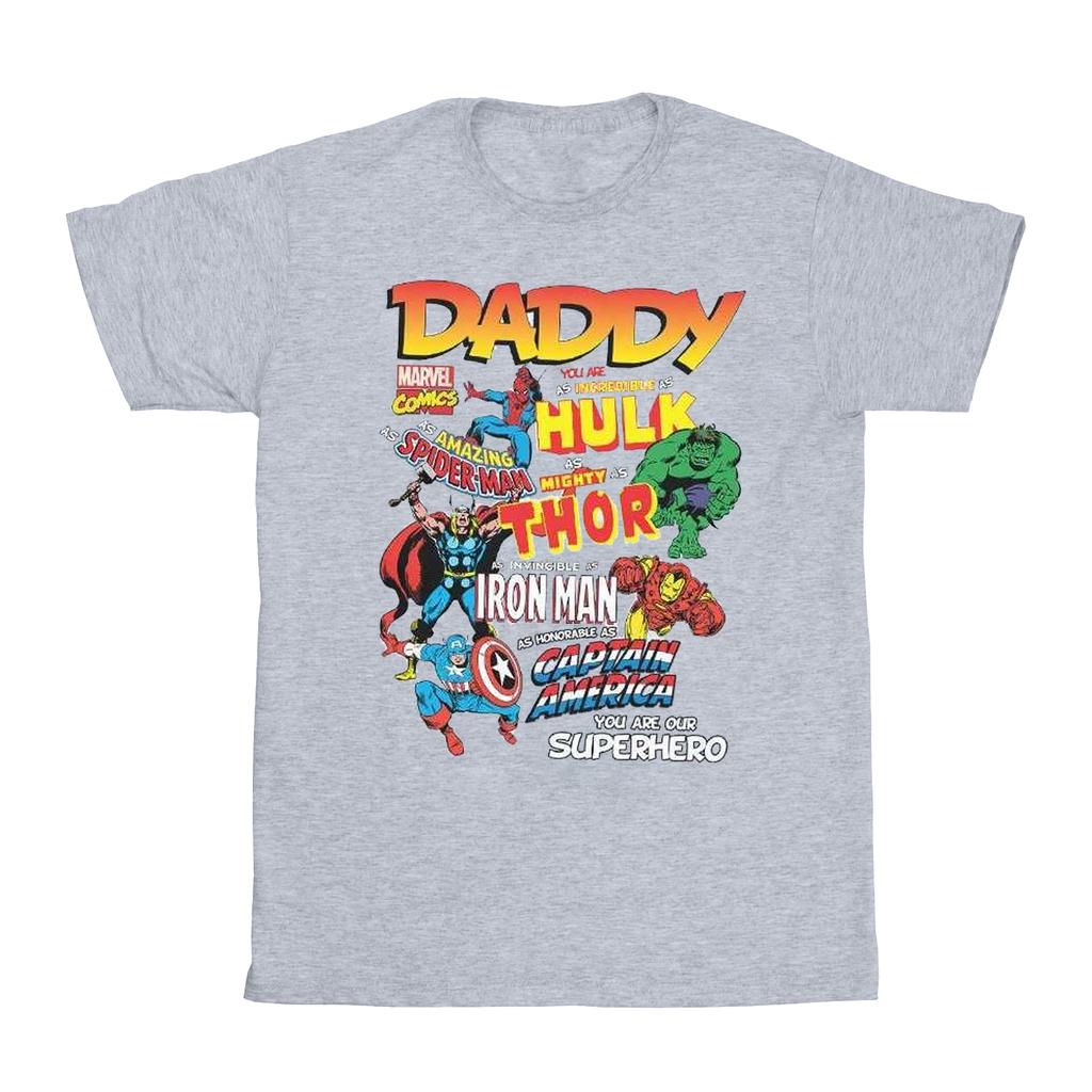 Marvel Mens Our Dad Superhero T-Shirt