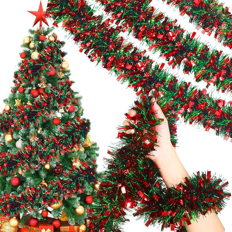 1PC Ribbons Celebrate Colorful Strips Party Decoration Pleasant Red and Green Aesthetic Christmas Festival Atmosphere 2M