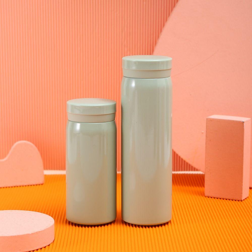 Однотонная тонкая изолированная термобутылка для воды круглая бутылка для горячей и холодной воды для походов на открытом воздухе