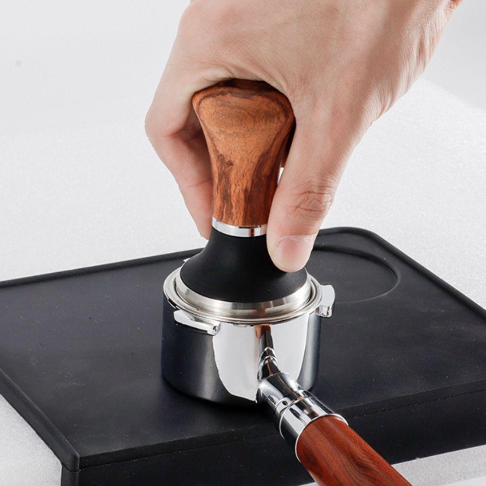 Walnut Handle Coffee Powder Pressing Hammer Coffee Powder Distributor Leveler Tool Cafe