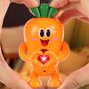 Игрушка-морковка с жестами любви, нажимайте на светящуюся игрушку «Я люблю тебя», говорящая игрушка-морковка, подвижное сердце любви