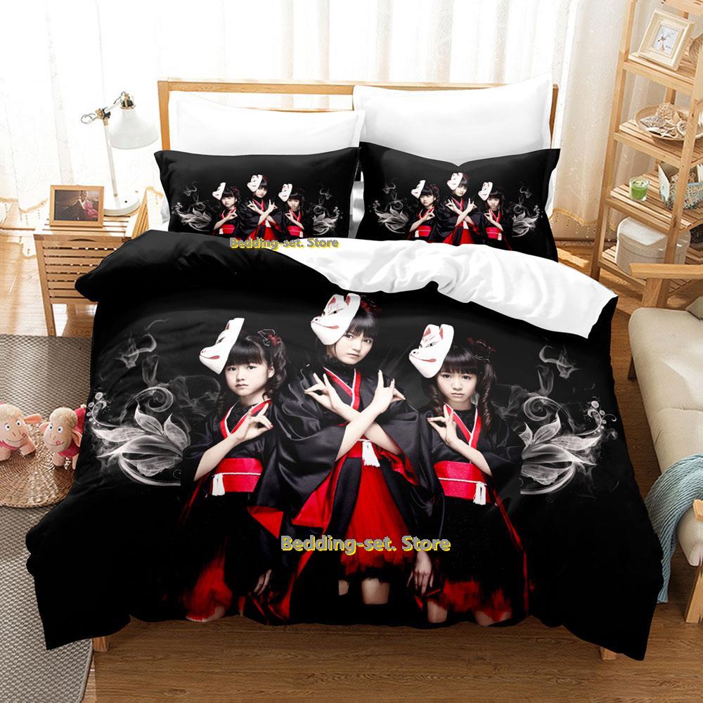 Постельное белье Babymetal Комплект Single Twin Full Queen King Size Постельный комплект для взрослых и детей Спальня Трехсекционные комплекты 3D Аниме Простыня
