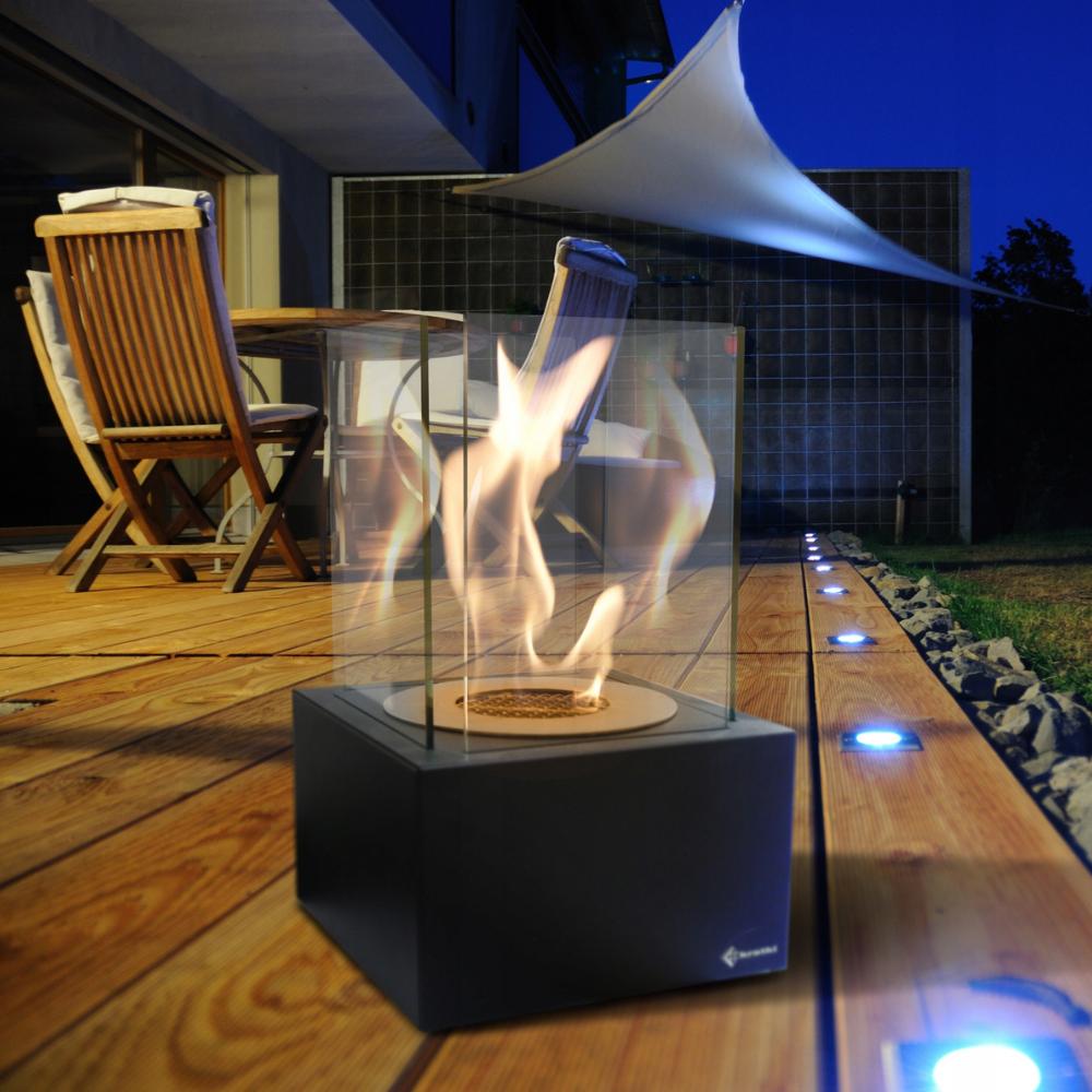 Настольный камин на биоэтаноле TANGO1 с декоративными камнями