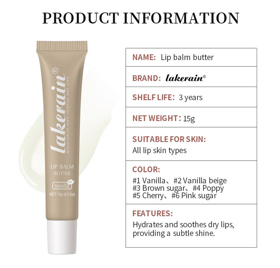 Lakerain Lipstick Lip Balm Питательный восстанавливающий, увлажняющий, увлажняющий бальзам для губ