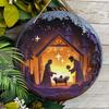 Holy Night Nativity Scene Pendant, Decoration of Home Walls or Doors, 2d Flat Wooden, Christmas Decoration, Gifts for Friends and Family