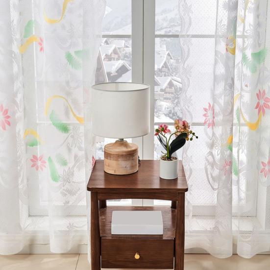 Рождественская штора-панель кружевная штора-блэкаут украшение занавеска для окна двери драпировка для гостиной спальни домашний декор