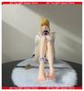 Saber Sitting Gk Anime Figure Cute Ahoge King Model 2D Beautiful Girl Statue Exquisite Desktop Decor Collectible Toy Gift