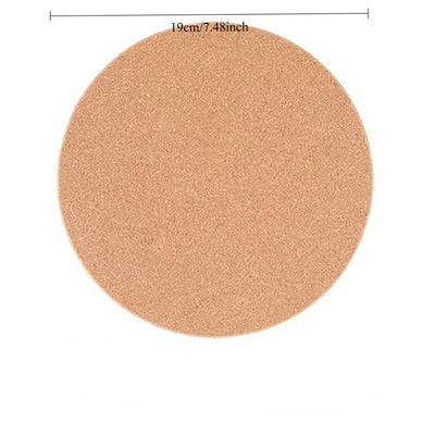 Пробковая подставка под обеденный стол Экологичная и долговечная Нескользящая подставка под миску Бесшумный плейсмат Бытовая настольная круглая подставка под чайную чашку