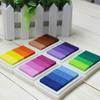 Creative Mini Gradient Inkpad: Colorful, Cute, Concave Waist Design