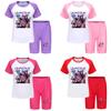 Kpop Demon Hunters Children Summer Shorts And T Shirt Set With Cotton Fabric For Active Kids