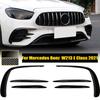 Front Bumper Canards Fog Light Cover Trim Sticker Splitter For Mercedes Benz E Class W213 E260 E300 E53 AMG  Car