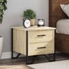 VidaXL Bedside Table Sonoma Oak 40x41x40 Cm Engineered Wood, Side Table, Bedside Cabinet, Side Table for the 848506