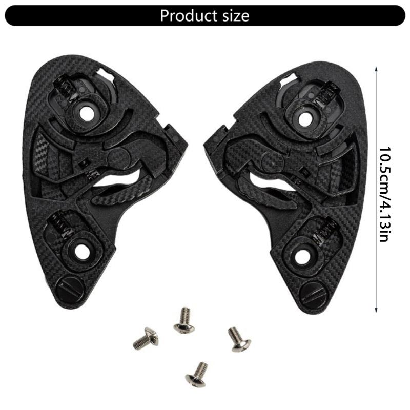 1 Pair Helmets Visors Base Plate & Screw Motorcycle Helmets Face Windshield Visors Base for CWR-1 Easy Installation