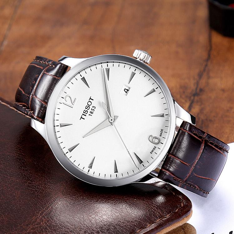 Tissot Коллекция Junya Мужские кварцевые часы Часы 42 мм Белый циферблат Корпус из нержавеющей стали T063.610.16.037.00