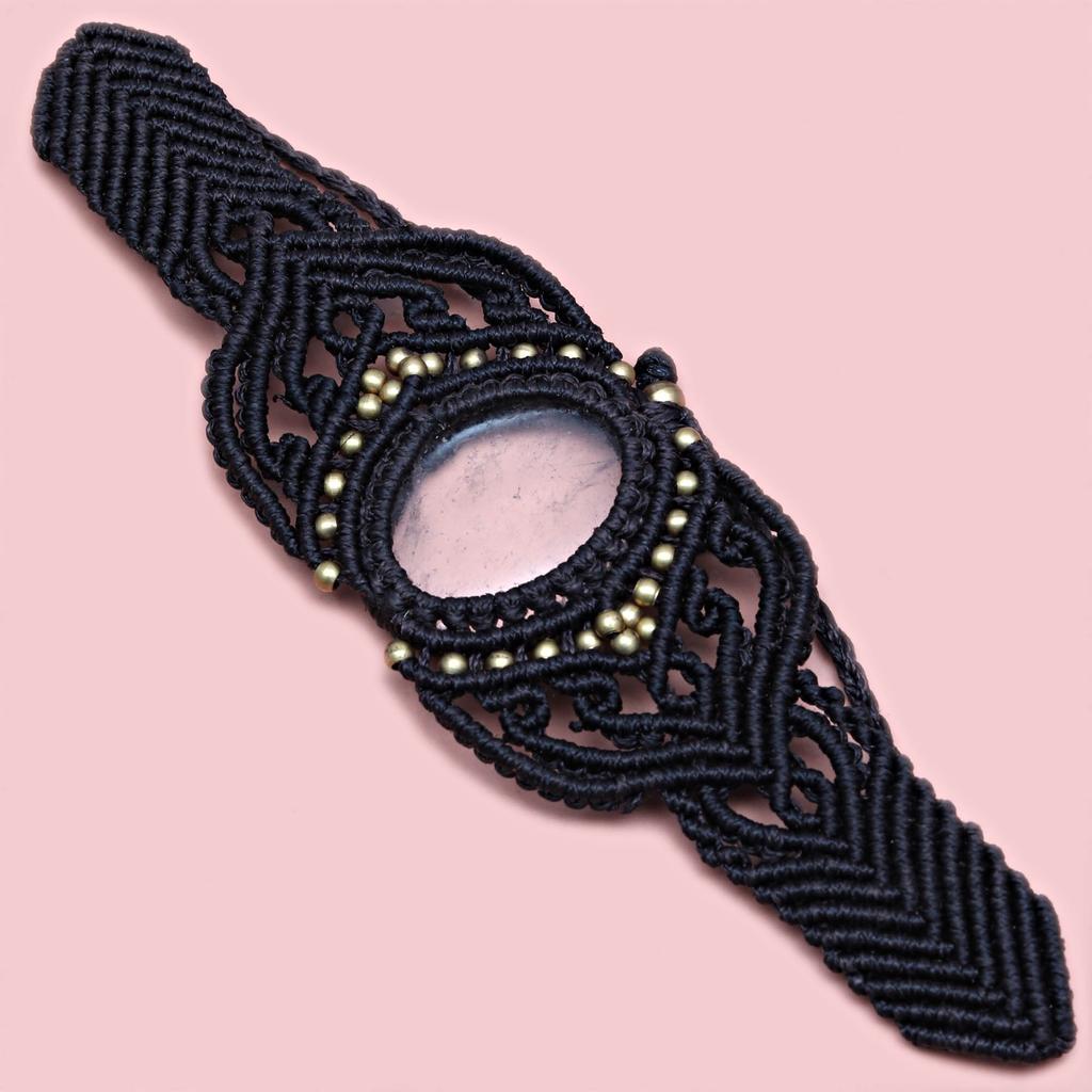 Нить макраме Драгоценный камень Ручная работа Ювелирные изделия 8-10'' Браслет из яшмы «Дикая лошадь»